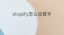 shopify怎么设置手动收款 shopify怎么设置收款方式