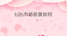 b2b市场前景如何 快手的市场前景如何