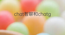 chat智聊和chatgpt的区别(chatgpt跟chat币有区别吗)