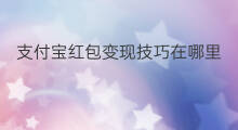 支付宝红包变现技巧在哪里 支付宝红包变现犯法吗