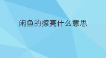 闲鱼的擦亮什么意思 闲鱼里擦亮是什么意思