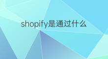 shopify是通过什么接触客户 shopify面对什么客户