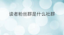 读者粉丝群是什么社群 粉丝社群怎么建群