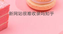 新网站很难收录吗知乎 新网站能收录吗
