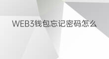 WEB3钱包忘记密码怎么办 web3钱包怎么登陆