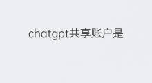 chatgpt共享账户是什么 共享社交是什么