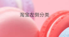 淘宝左侧分类 分类淘宝