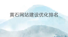 黄石网站建设优化排名 黄石本地网站优化排名