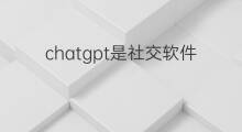 chatgpt是社交软件吗(siri是社交软件吗)