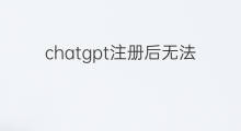 chatgpt注册后无法登录(chatgpt退出后无法登录)