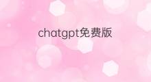 chatgpt免费版(chatgpt中国免费版)