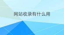 网站收录有什么用 论文收录有什么用啊