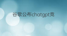谷歌公布chatgpt竞品bard(谷歌公布chatgpt竞品)