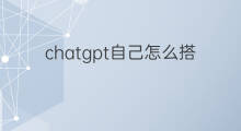 chatgpt自己怎么搭建(自己搭建chatgpt)