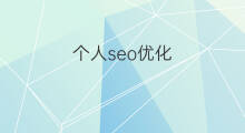 个人seo优化 长清优化seo