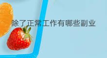 除了正常工作有哪些副业 除了正常工作有副业吗英语