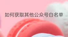 如何获取其他公众号白名单的ip 公众号IP白名单怎么获取