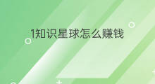 1知识星球怎么赚钱 知识星球怎样赚钱