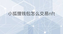 小狐狸钱包怎么交易nft 小狐狸钱包怎么查看NFT