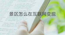 景区怎么在互联网变现 通过互联网怎么变现金