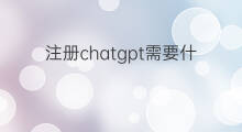 注册chatgpt需要什么网络(chatgpt注册需要什么)
