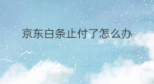京东白条止付了怎么办 京东白条还不上怎么办