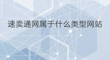 速卖通网属于什么类型网站 速卖通物流属于什么类型