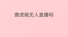 雅虎能无人直播吗 雅虎怎么无人直播