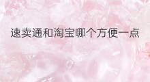 速卖通和淘宝哪个方便一点 唯品会和速卖通哪个好一点