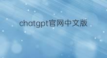 chatgpt官网中文版app chatgpt中文版官网