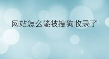 网站怎么能被搜狗收录了 网站如何才能被搜狗收录