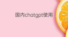 国内chatgpt使用 国内使用chatgpt
