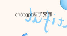 chatgpt新手界面(chatgpt登陆后进入新手界面)