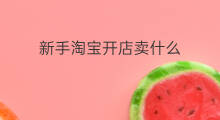 新手淘宝开店卖什么 lazada新手卖什么