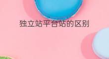 独立站平台站的区别 独立站和平台站的区别