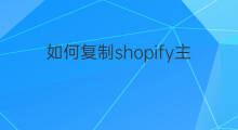 如何复制shopify主题页面 独立站如何添加页面主题
