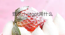 登录chatgpt用什么ip(chatgpt用什么登录)
