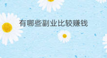 有哪些副业比较赚钱 有哪些比较赚钱的副业啊