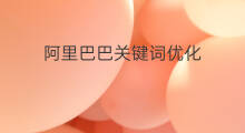 阿里巴巴关键词优化 阿里巴巴关键词怎么写
