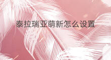泰拉瑞亚萌新怎么设置 泰拉瑞亚萌新怎么打守卫