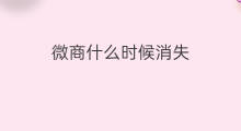 微商什么时候消失 快手平台什么时候消失