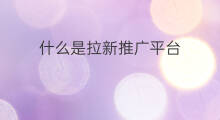 什么是拉新推广平台 拉新推广平台都有哪些