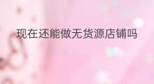 现在还能做无货源店铺吗 现在能做无货源吗