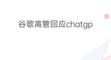 谷歌高管回应chatgpt蹿(谷歌高管回应chatgpt蹿红)