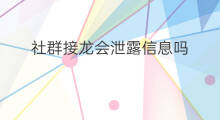 社群接龙会泄露信息吗 chatgpt会泄露隐私吗