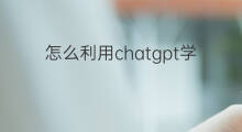 怎么利用chatgpt学语言(如何利用chatgpt帮你写r语言代码)