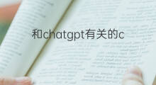 和chatgpt有关的chrome插件 chrome安装chatgpt插件