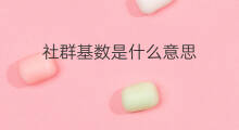 社群基数是什么意思 社群撕裂是什么意思