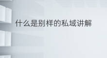 什么是别样的私域讲解 什么是私域直播私域直播的区别