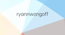 ryannwongofficial小红书 小红书取名